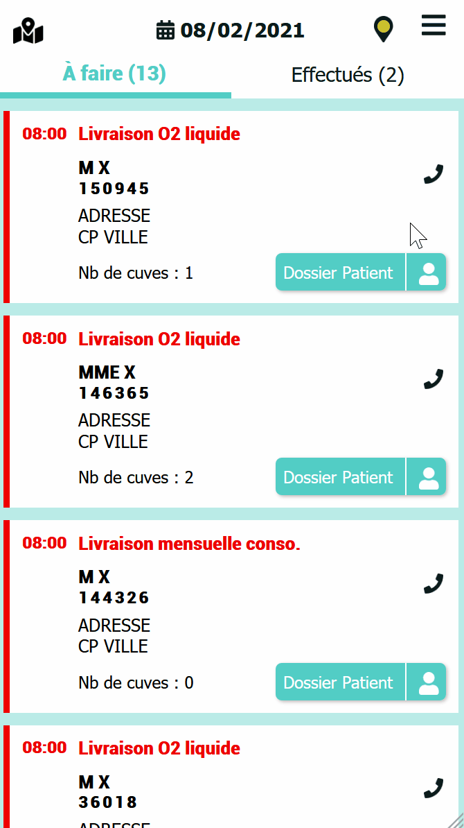 Signature d'une attestation de visite
