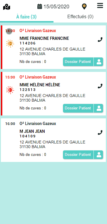 Informations rendez-vous