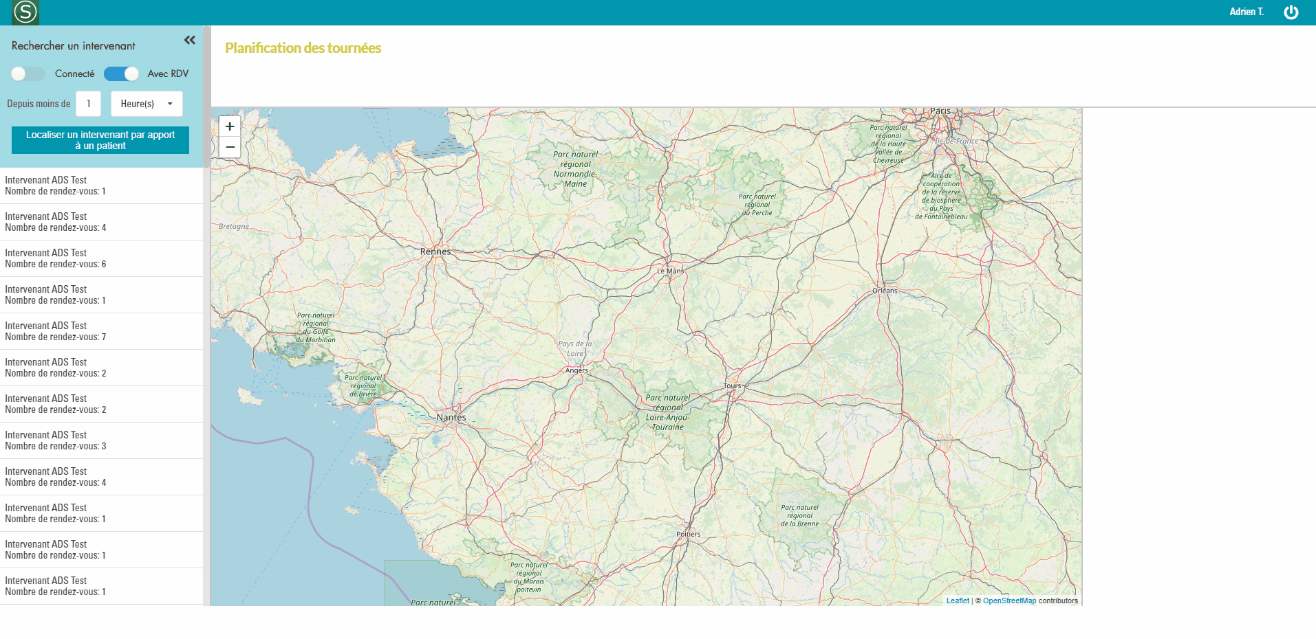 Planning des rendez-vous de la journée