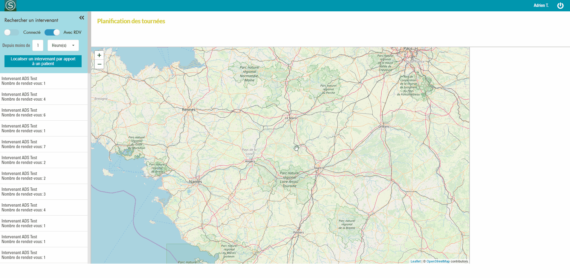 Planning des rendez-vous de la journée